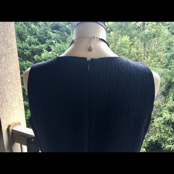 Navy Blue 2-Piece Jacket Dress Size 8 by Kasper - Picture 4 of 9